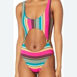 BCBGeneration Women's Standard Monokini One Piece Swimsuit Medium Multicolor